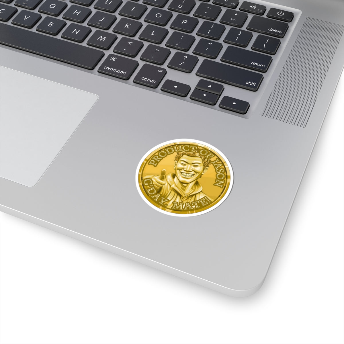 (Indoor) Gold Spirit Coin Sticker of He Who Fights With Monsters Jason Asano Gold Coin Sticker G'day Mate Product of Jason Sticker Gold Rank Sticker