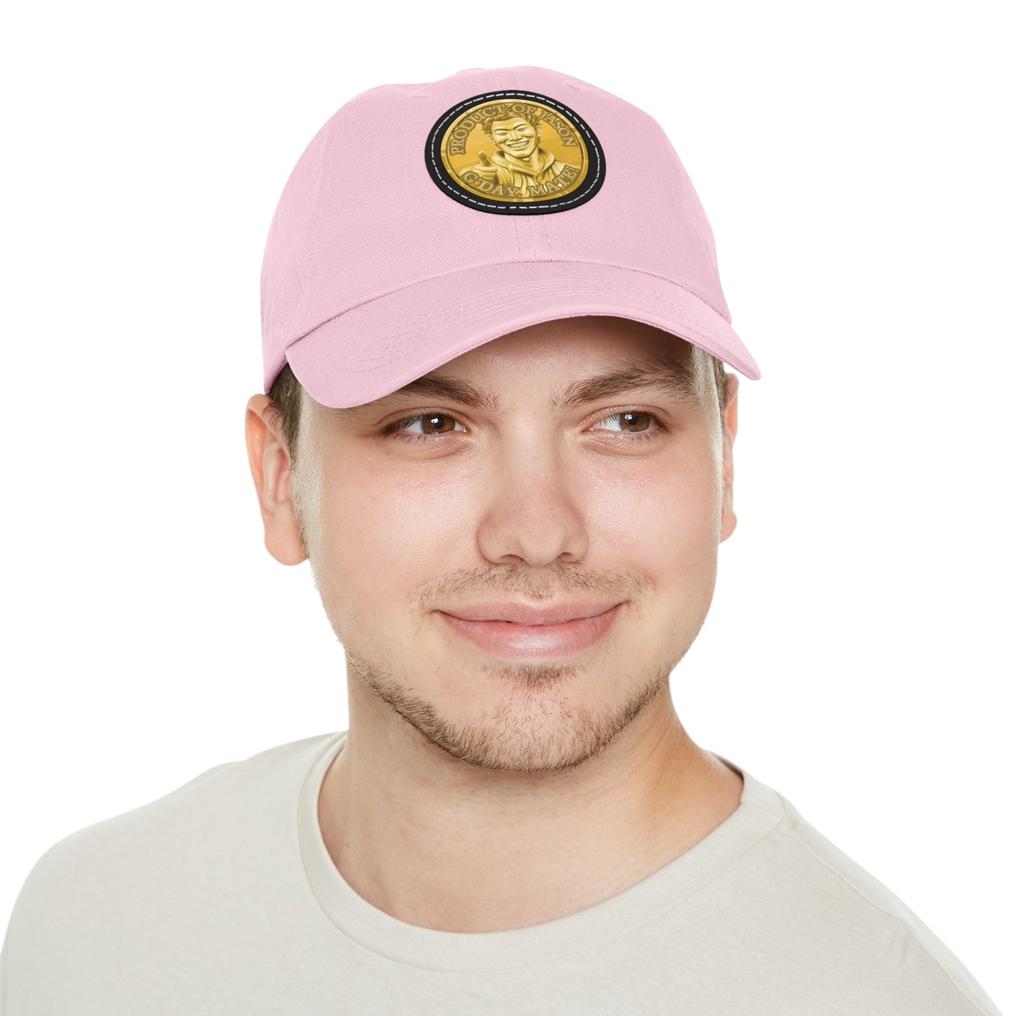 Gold Spirit Coin Leather Patch Hat of He Who Fights With Monsters Jason Asano Gold Coin Hat G'day Mate Product of Jason Ha ts