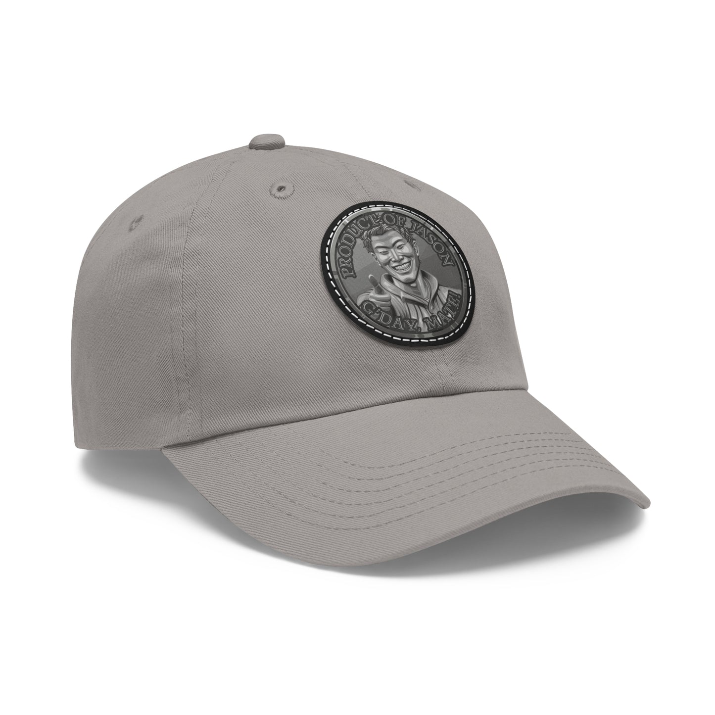 Iron Spirit Coin Leather Patch Hat of He Who Fights With Monsters Jason Asano Iron Coin Hat G'day Mate Product of Jason Ha ts