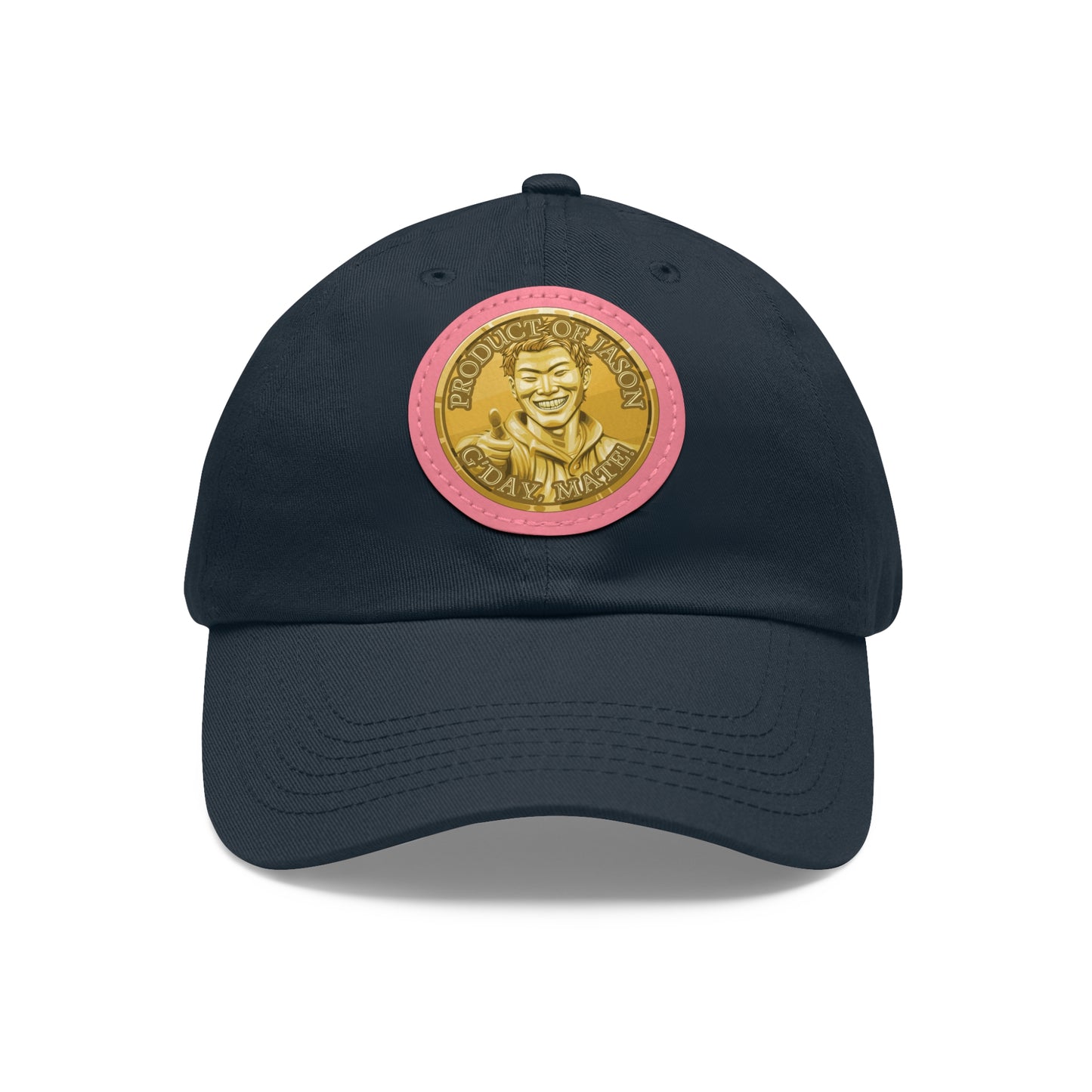 Gold Spirit Coin Leather Patch Hat of He Who Fights With Monsters Jason Asano Gold Coin Hat G'day Mate Product of Jason Ha ts