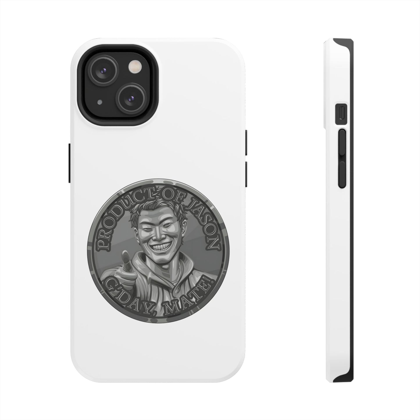 iPhone and Samsung Iron Spirit Coin Tough Phone Case - Durable Protection