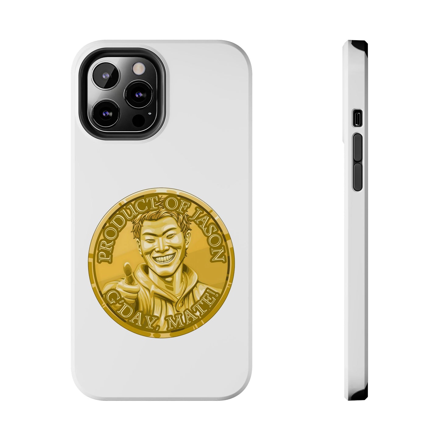iPhone and Samsung Gold Spirit Coin Tough Phone Case - Durable Protection