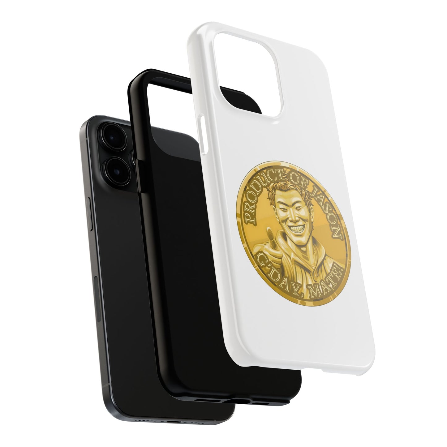 iPhone and Samsung Gold Spirit Coin Tough Phone Case - Durable Protection