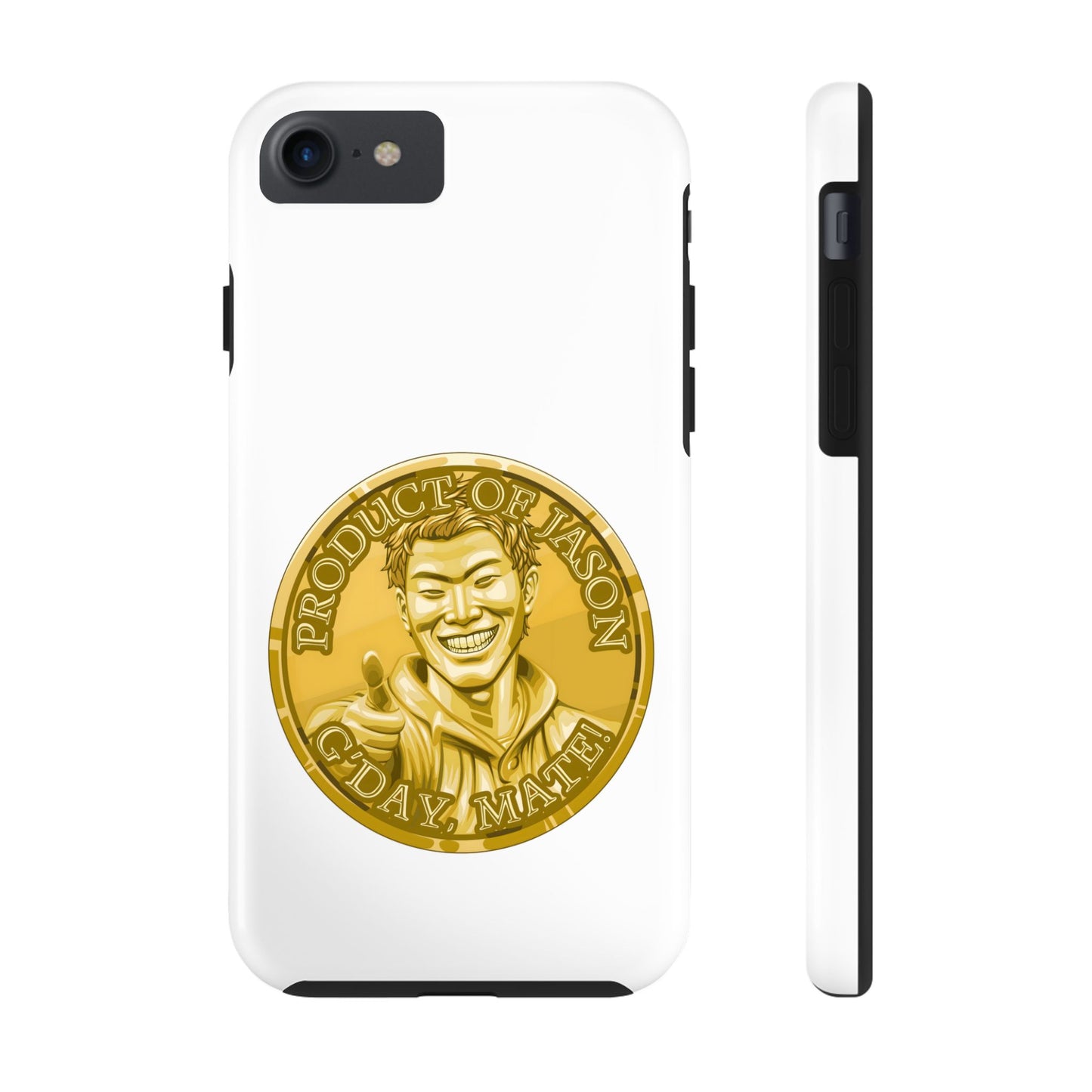 iPhone and Samsung Gold Spirit Coin Tough Phone Case - Durable Protection