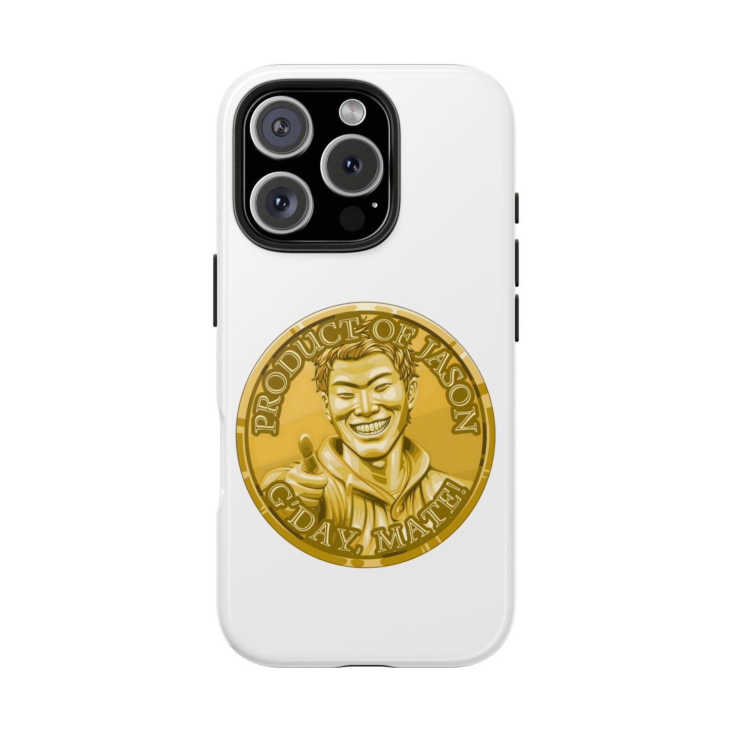 iPhone and Samsung Gold Spirit Coin Tough Phone Case - Durable Protection