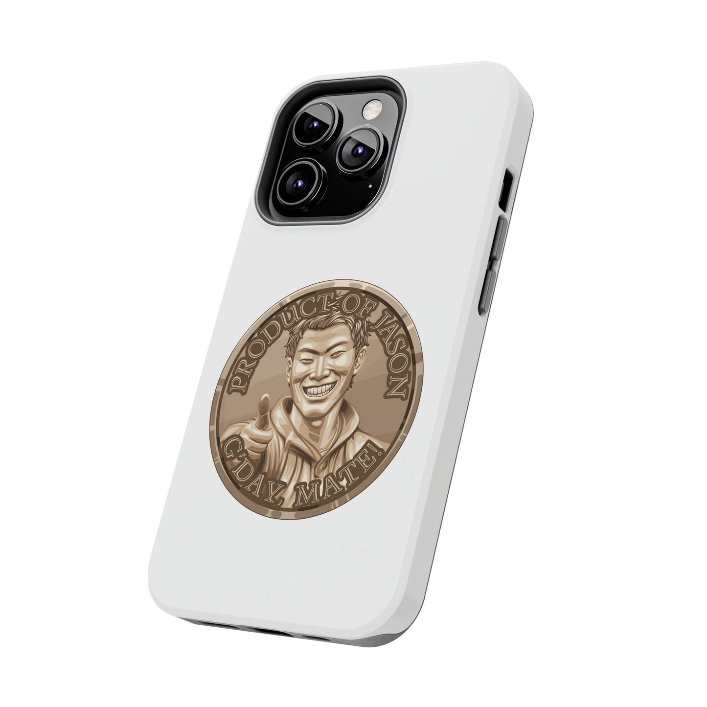 iPhone and Samsung Bronze Spirit Coin Tough Phone Case - Durable Protection