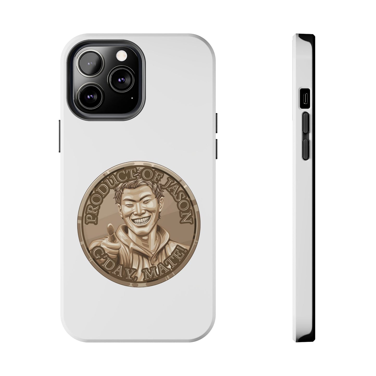 iPhone and Samsung Bronze Spirit Coin Tough Phone Case - Durable Protection