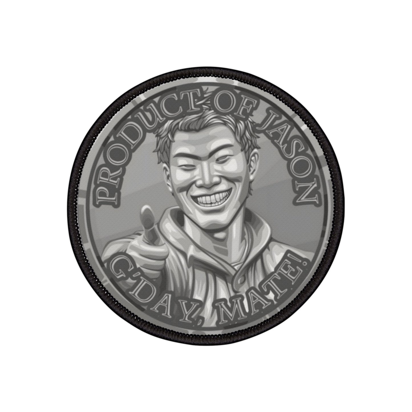 Product of Jason, G'day Mate Silver Rank Spirit Coin Patch HWFWM Fan Merch Fan Designed Spirit Coin Patch He Who Fights with Monsters