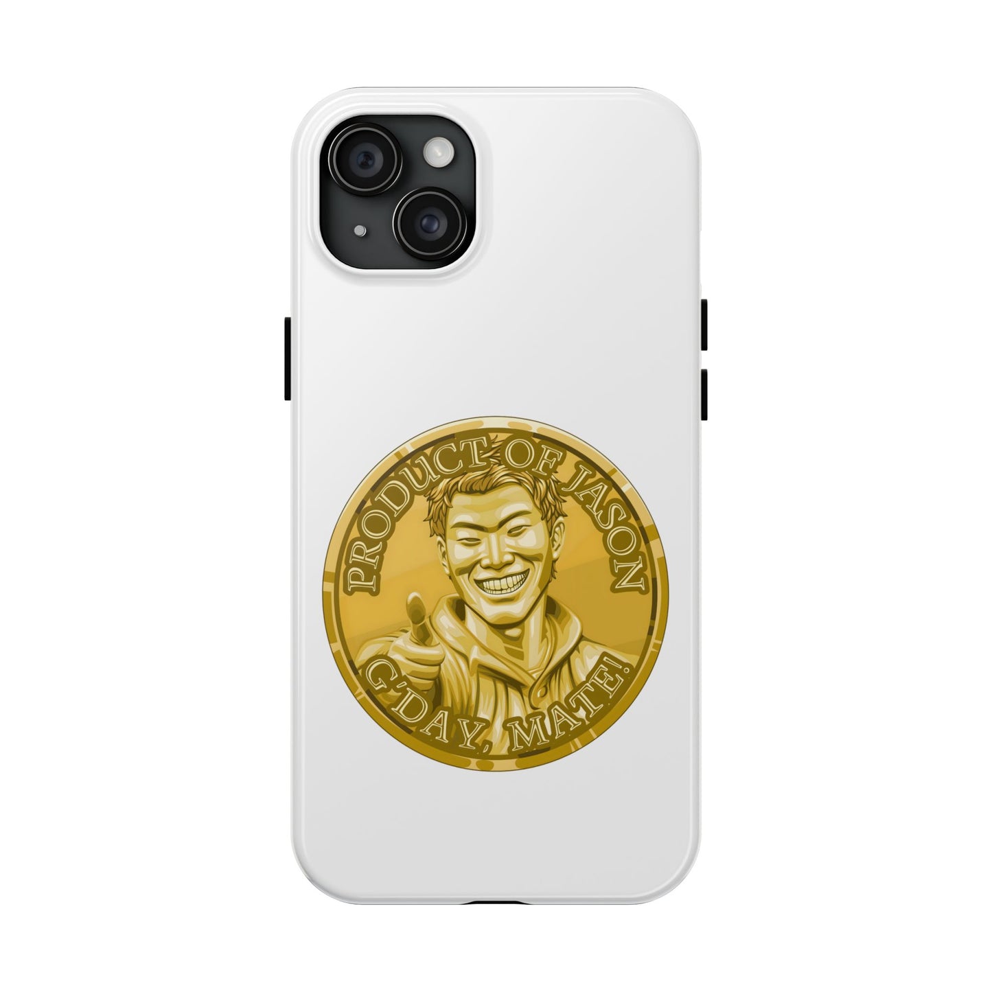 iPhone and Samsung Gold Spirit Coin Tough Phone Case - Durable Protection