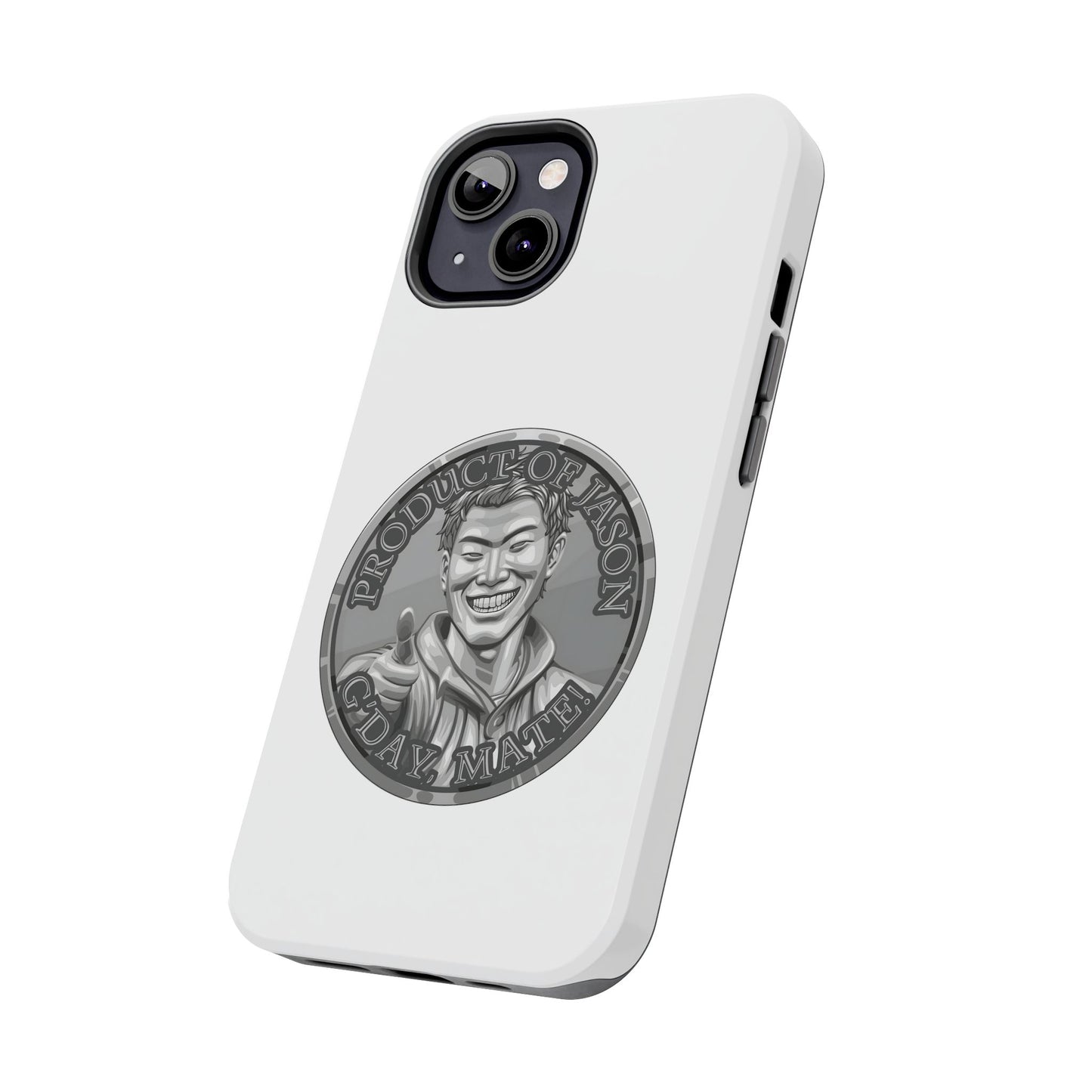iPhone and Samsung Silver Spirit Coin Tough Phone Case - Durable Protection