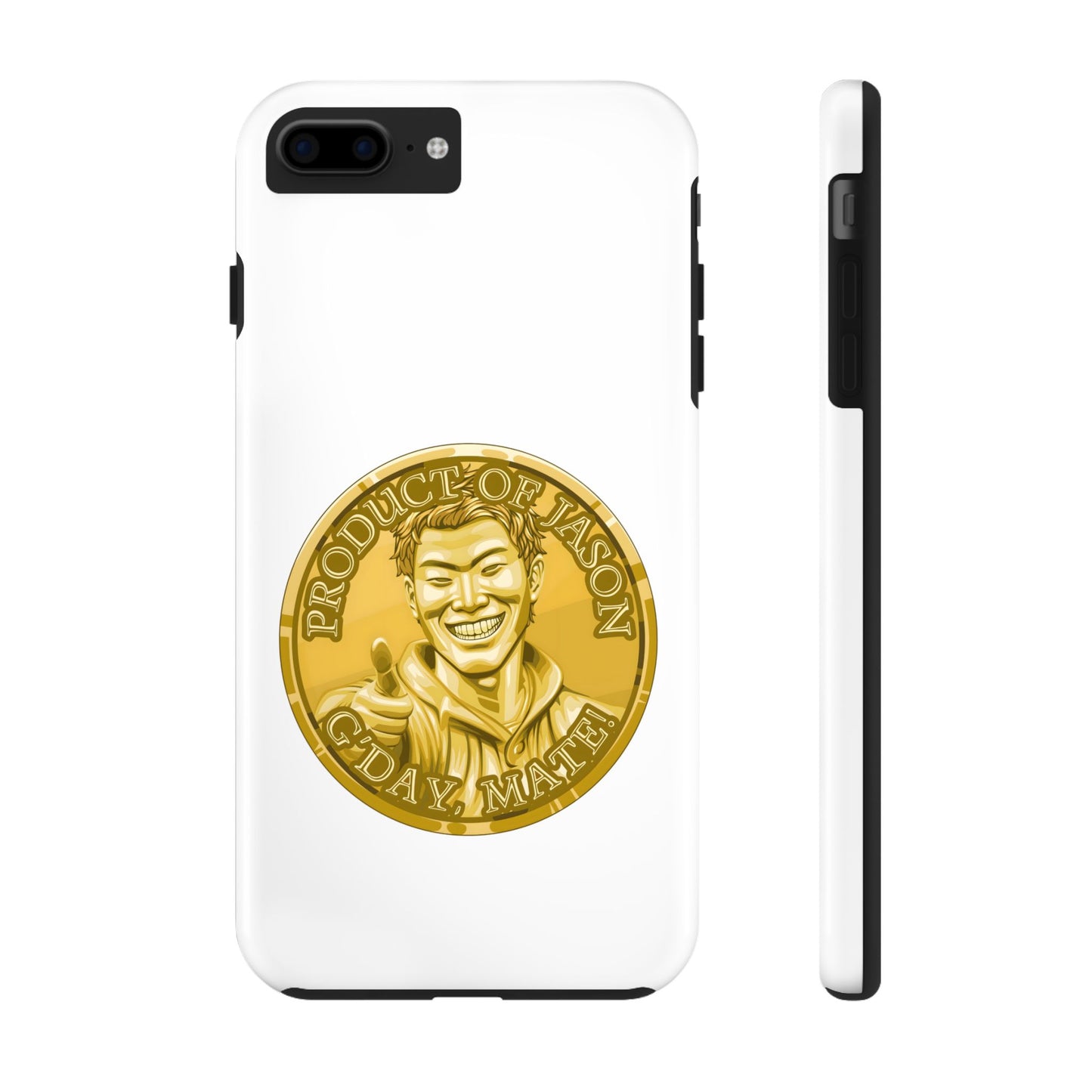 iPhone and Samsung Gold Spirit Coin Tough Phone Case - Durable Protection