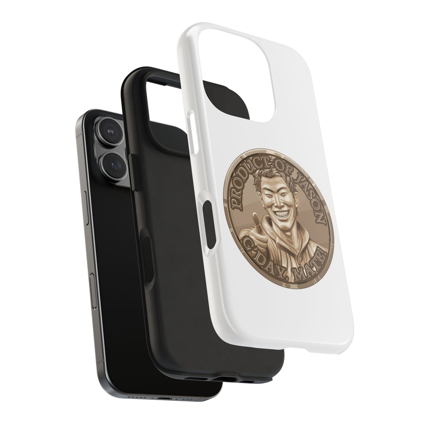 iPhone and Samsung Bronze Spirit Coin Tough Phone Case - Durable Protection