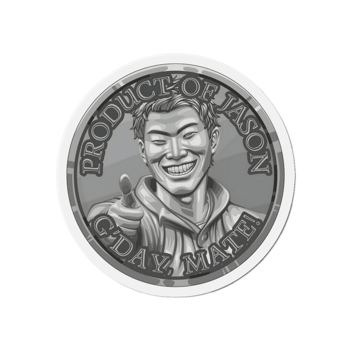 Silver Spirit Coin Magnet of He Who Fights With Monsters Jason Asano Silver Magnet G'day Mate Product of Jason Magnet Silver Ranker Magnet