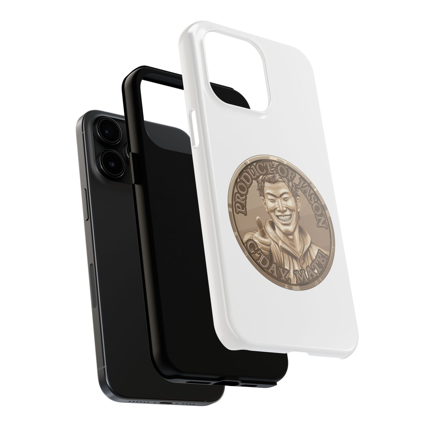 iPhone and Samsung Bronze Spirit Coin Tough Phone Case - Durable Protection