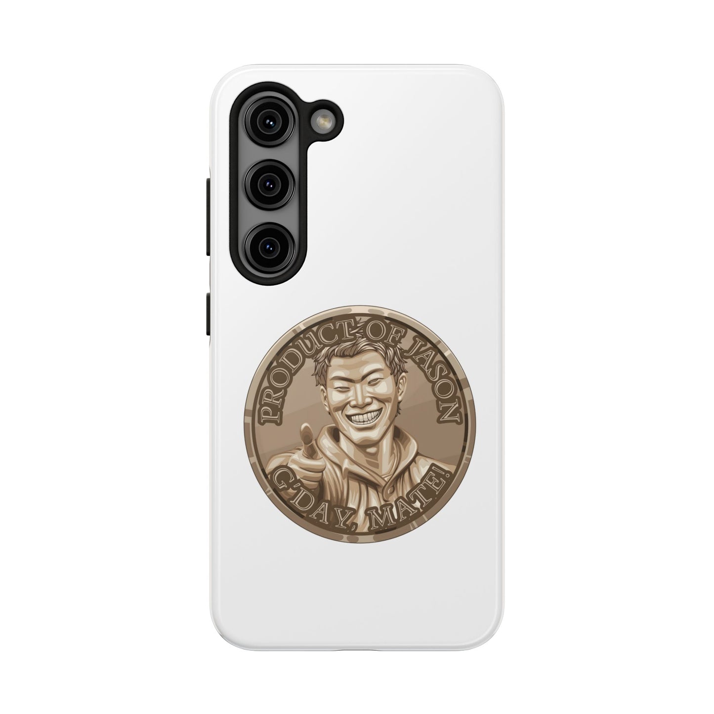 iPhone and Samsung Bronze Spirit Coin Tough Phone Case - Durable Protection