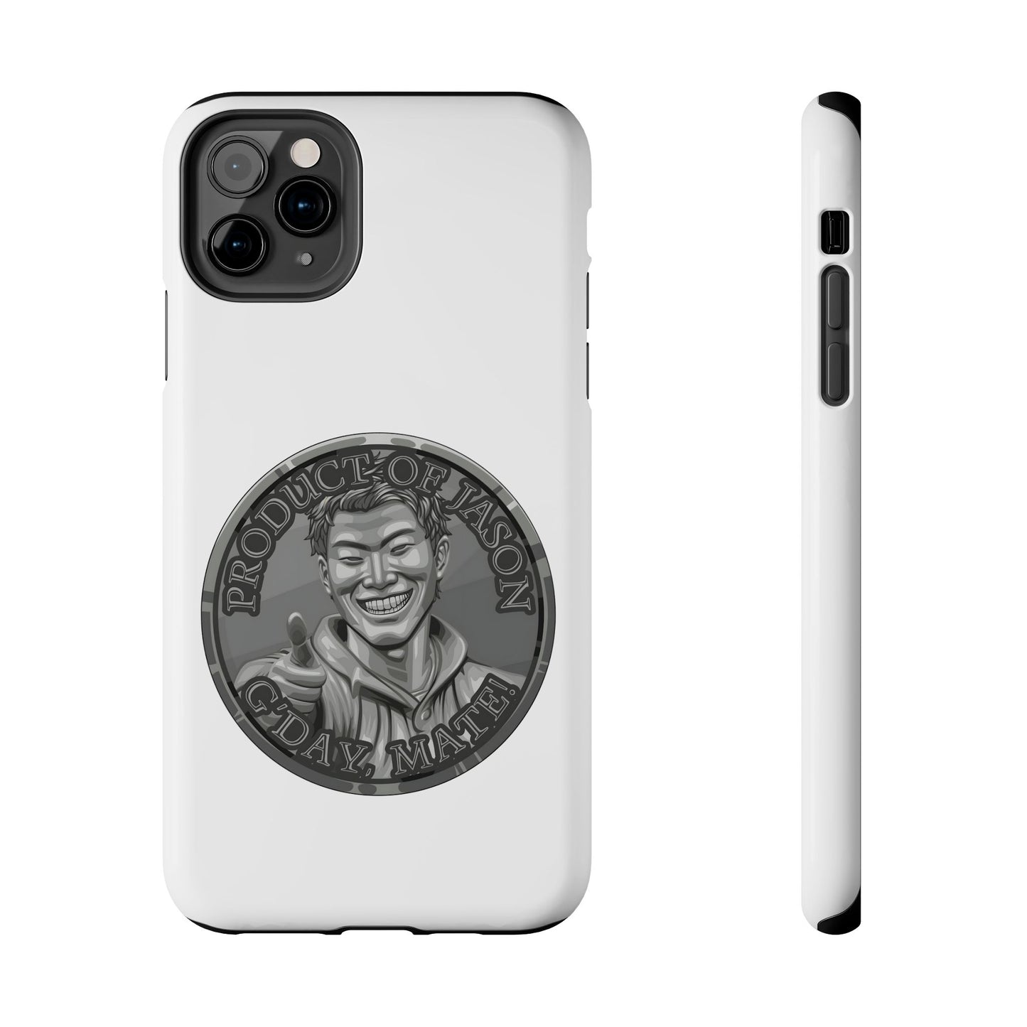 iPhone and Samsung Iron Spirit Coin Tough Phone Case - Durable Protection