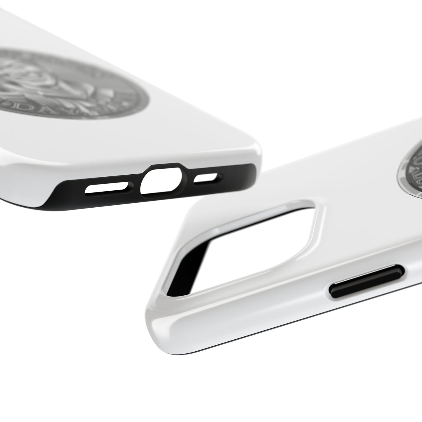 iPhone and Samsung Silver Spirit Coin Tough Phone Case - Durable Protection