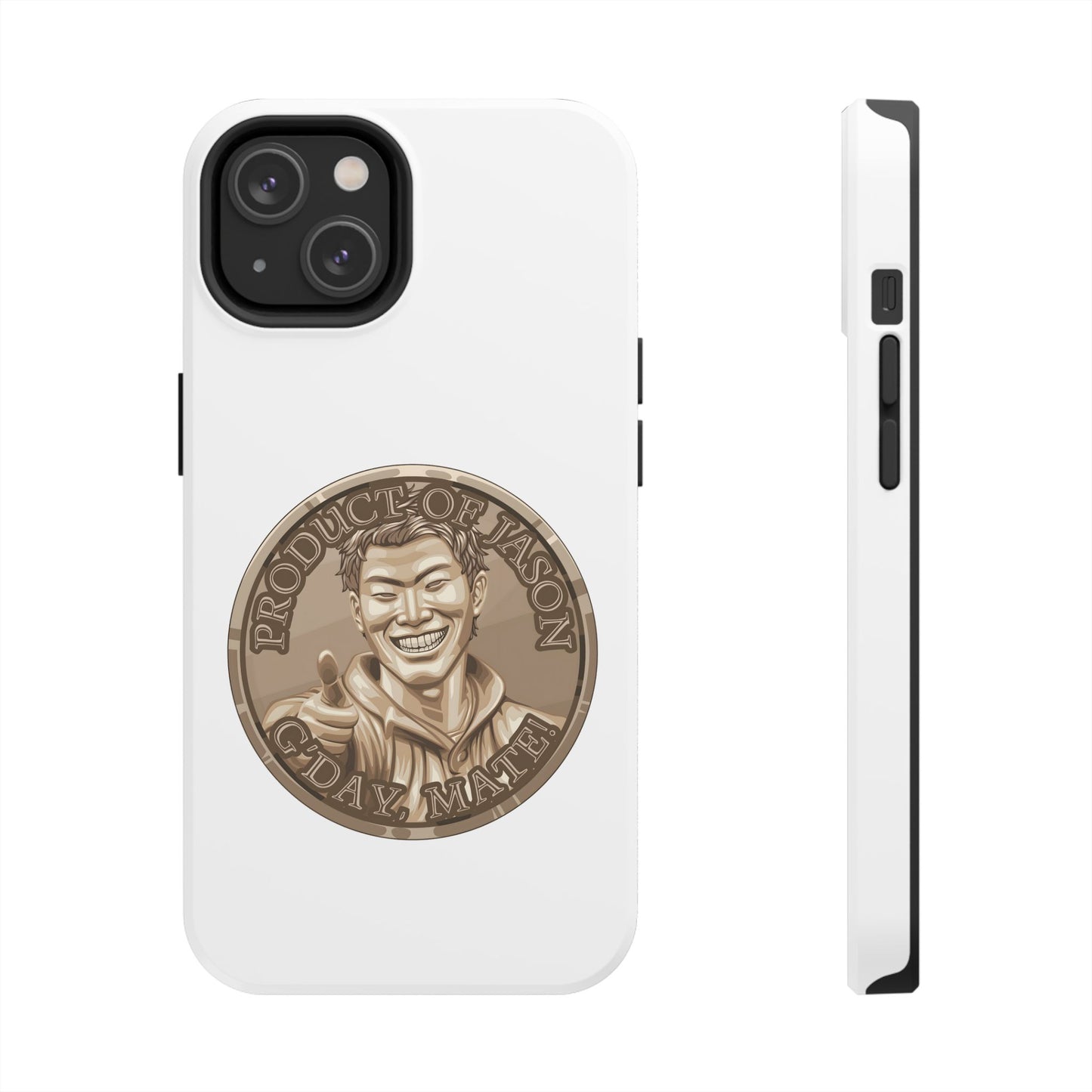 iPhone and Samsung Bronze Spirit Coin Tough Phone Case - Durable Protection