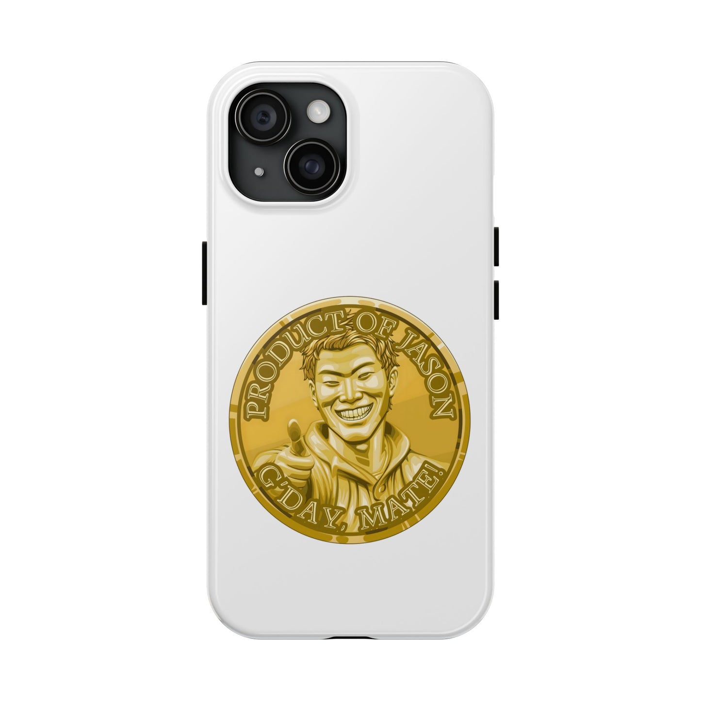 iPhone and Samsung Gold Spirit Coin Tough Phone Case - Durable Protection