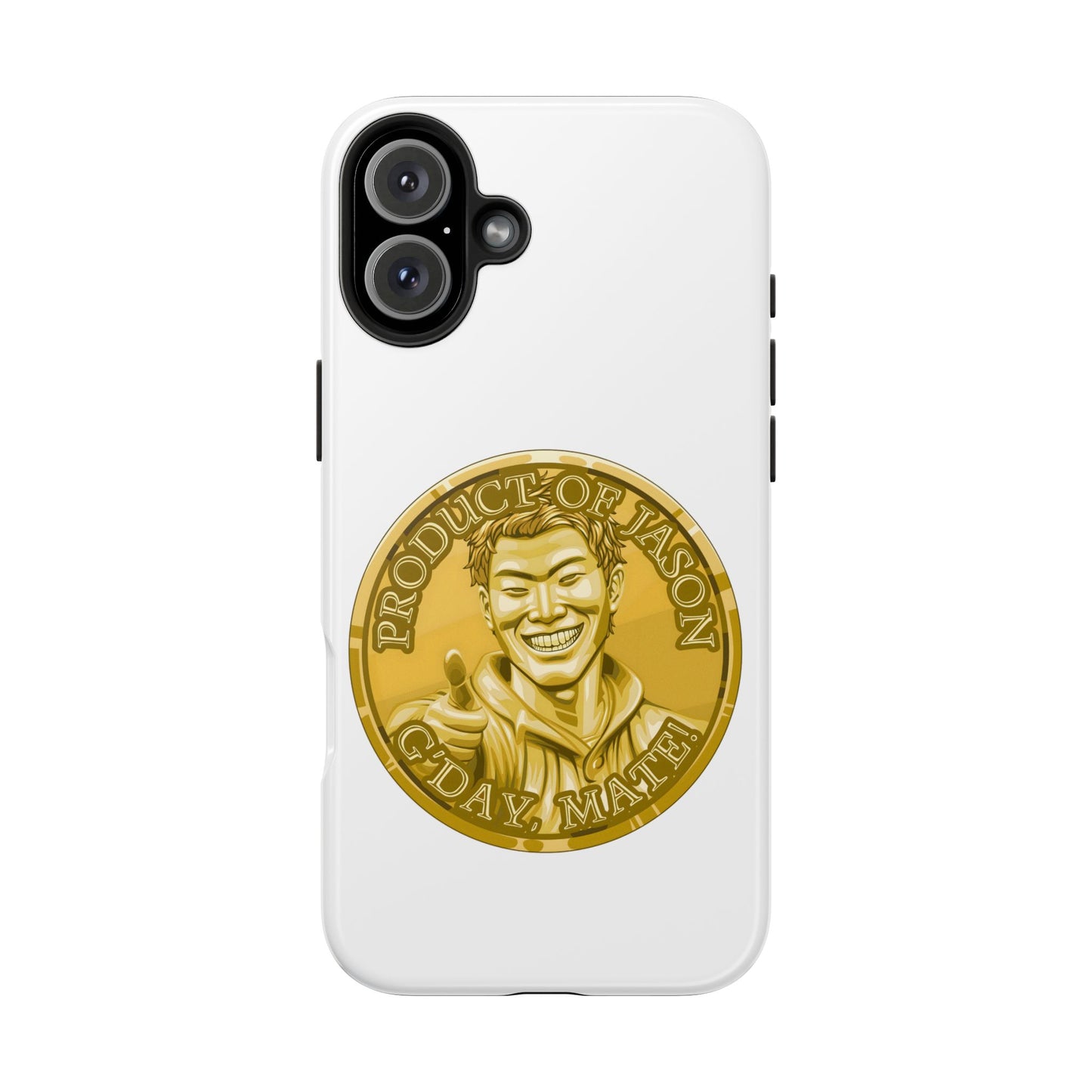 iPhone and Samsung Gold Spirit Coin Tough Phone Case - Durable Protection