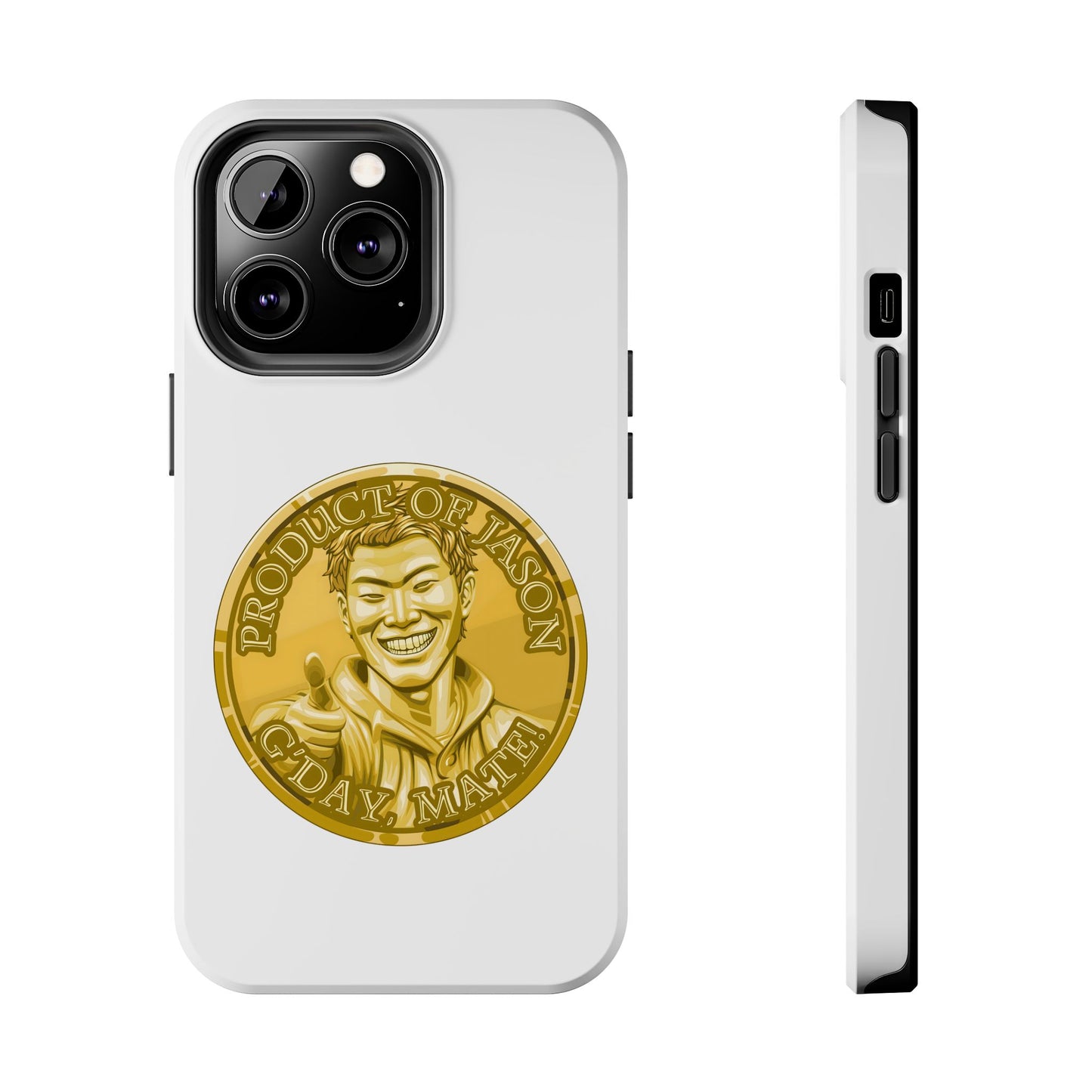 iPhone and Samsung Gold Spirit Coin Tough Phone Case - Durable Protection