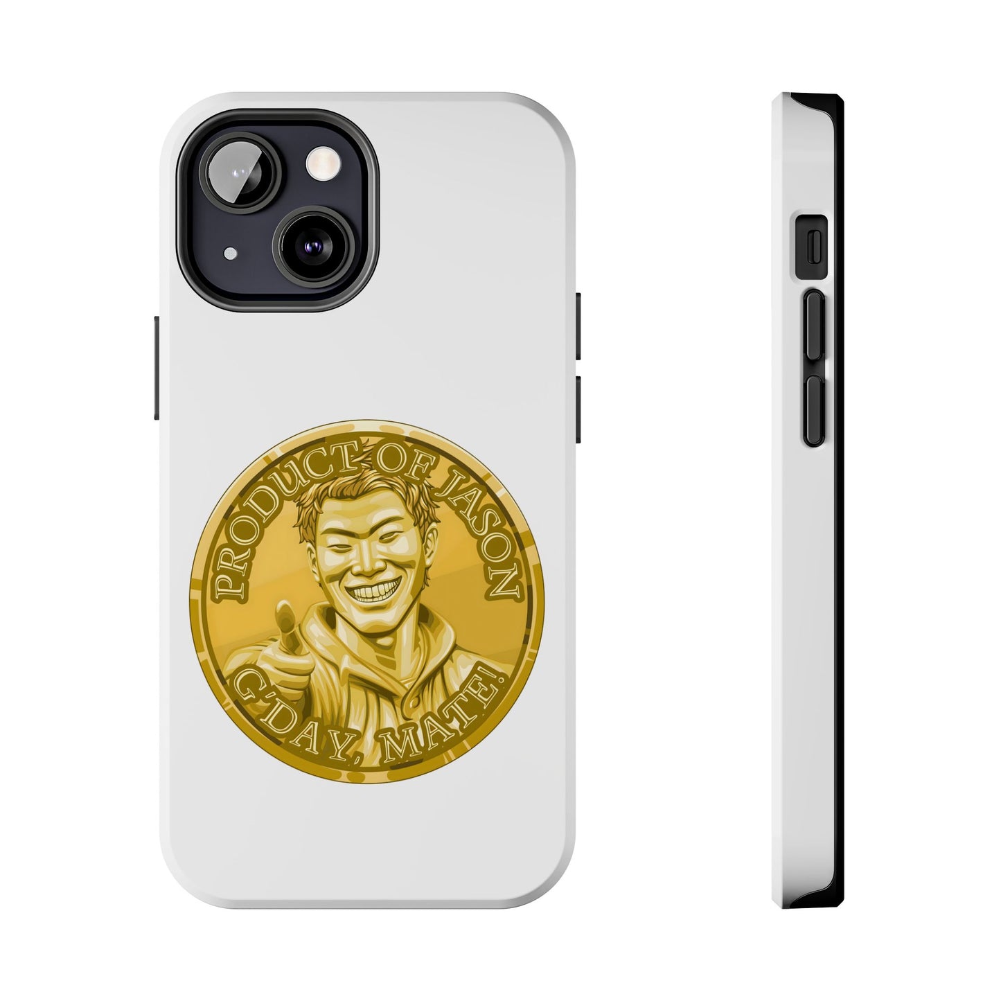 iPhone and Samsung Gold Spirit Coin Tough Phone Case - Durable Protection