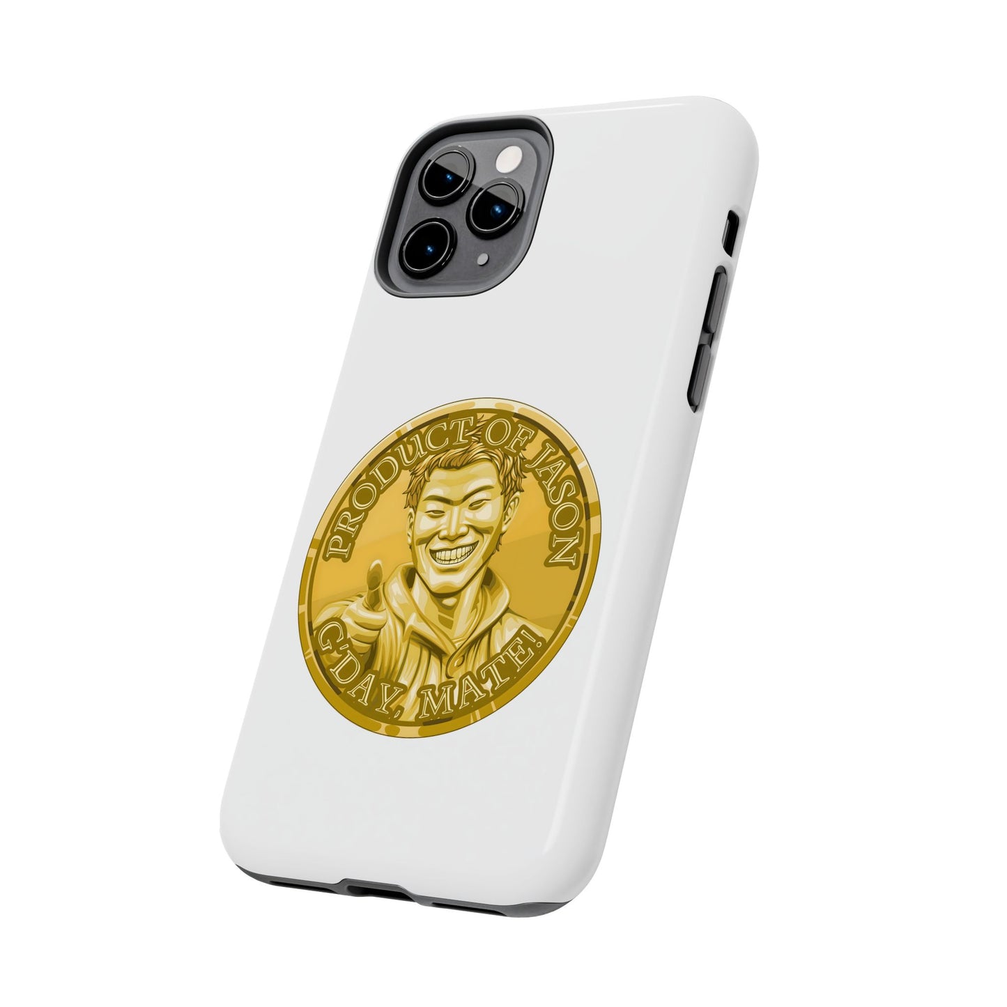 iPhone and Samsung Gold Spirit Coin Tough Phone Case - Durable Protection