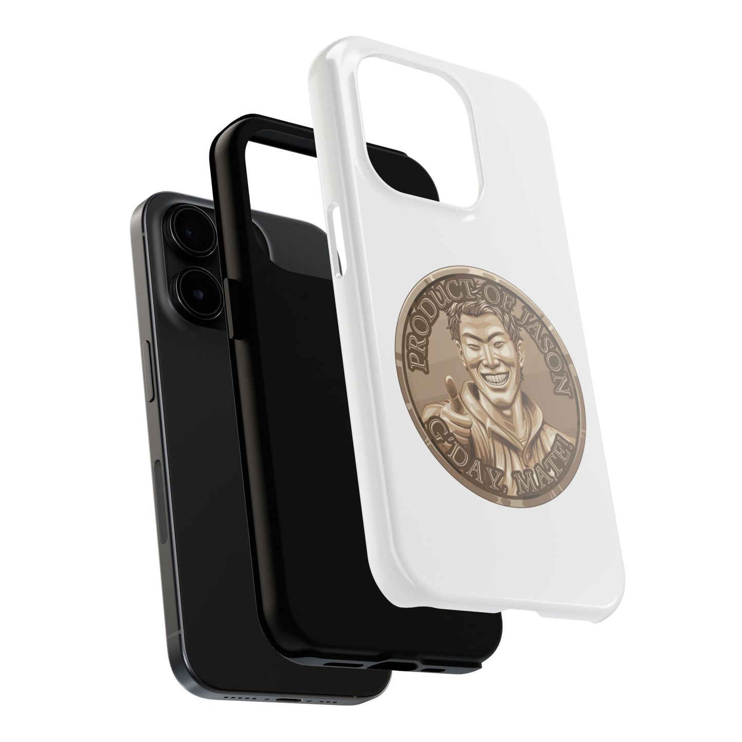iPhone and Samsung Bronze Spirit Coin Tough Phone Case - Durable Protection