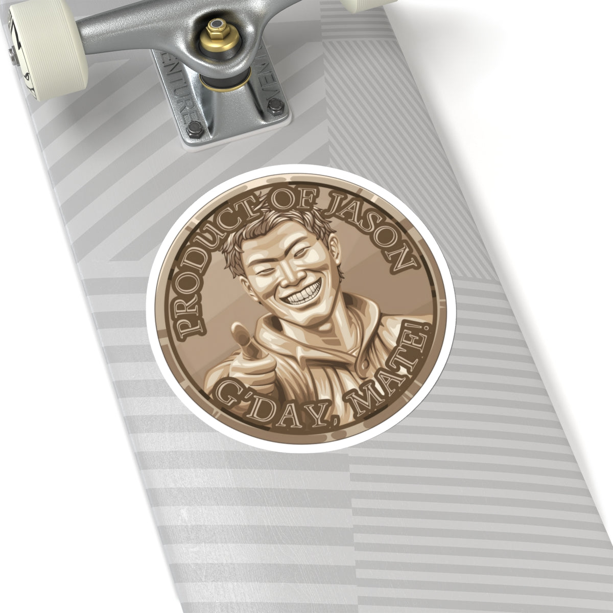 (Indoor) Bronze Spirit Coin Sticker of He Who Fights With Monsters Jason Asano Bronze Coin Sticker G'day Mate Product of Jason Sticker Bronze Rank