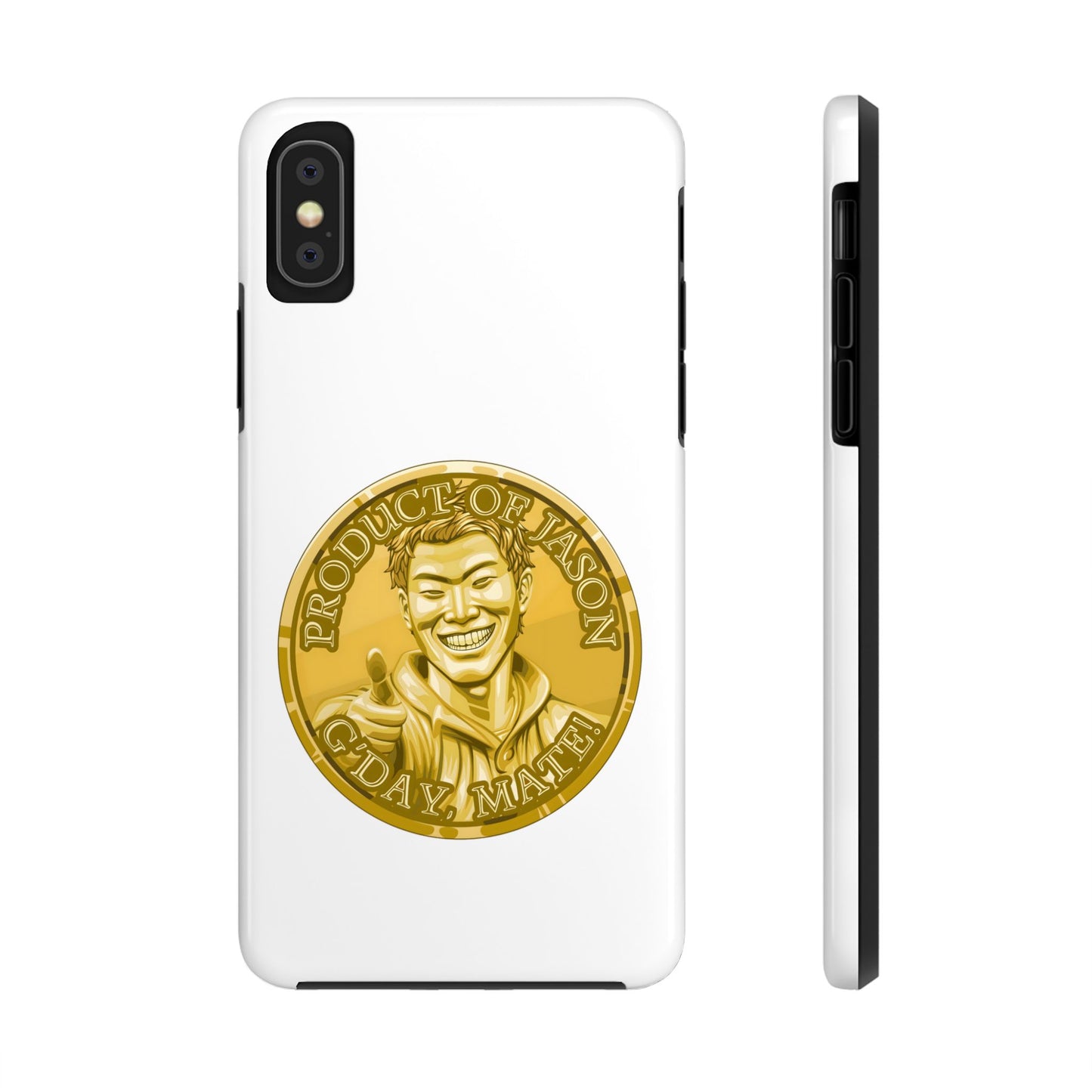 iPhone and Samsung Gold Spirit Coin Tough Phone Case - Durable Protection