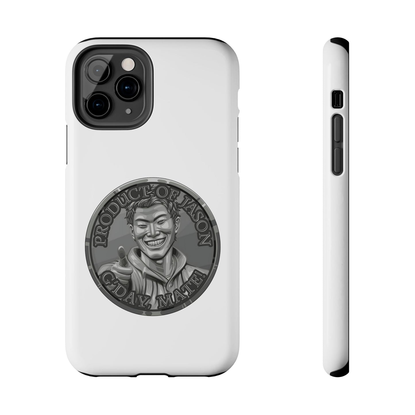 iPhone and Samsung Iron Spirit Coin Tough Phone Case - Durable Protection