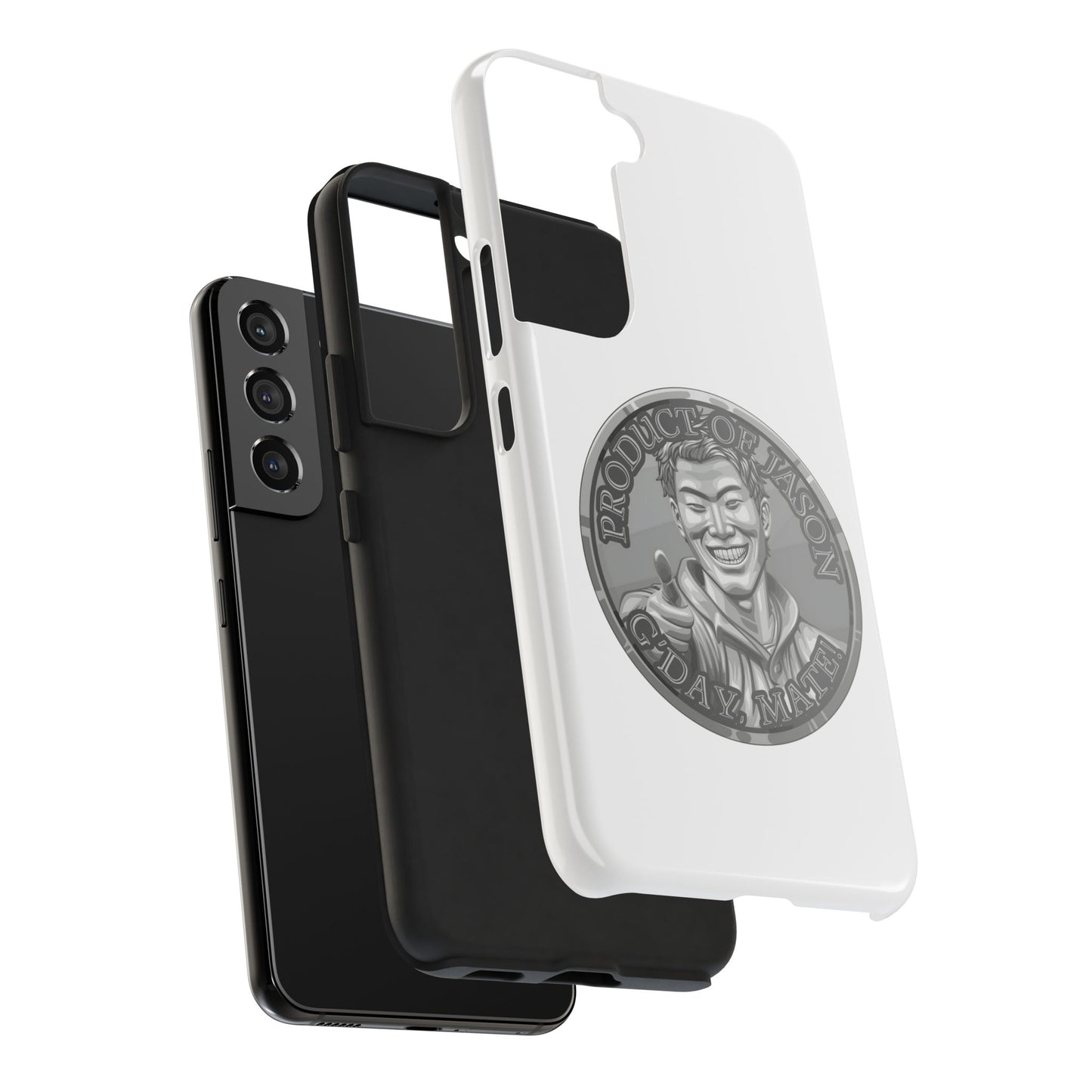iPhone and Samsung Silver Spirit Coin Tough Phone Case - Durable Protection