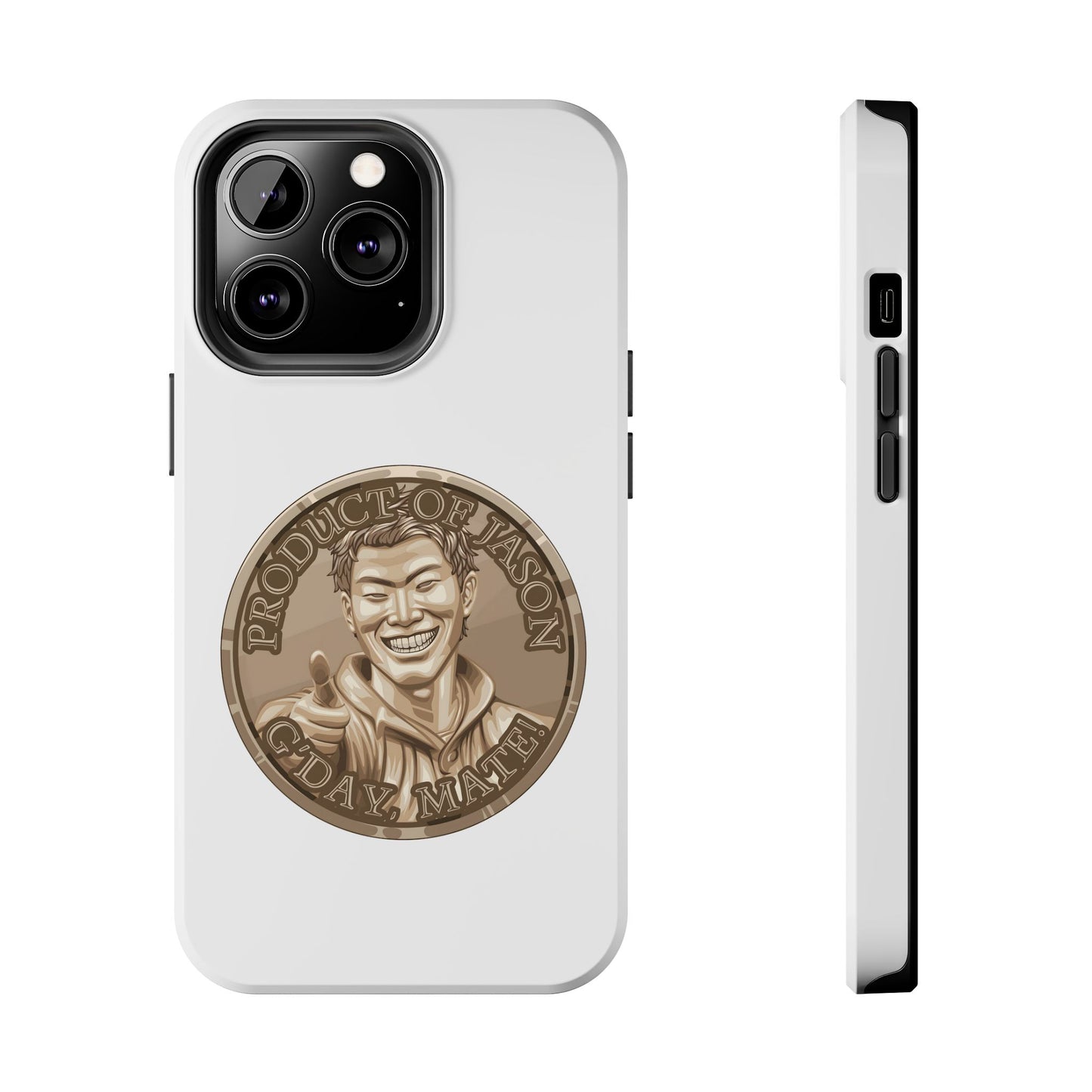 iPhone and Samsung Bronze Spirit Coin Tough Phone Case - Durable Protection