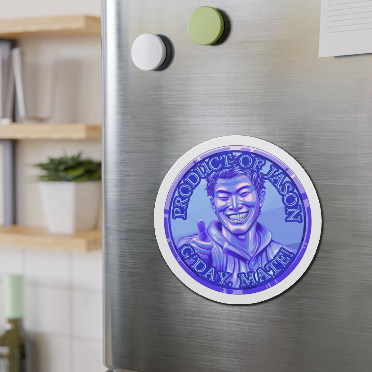 Diamond Spirit Coin Magnet of He Who Fights With Monsters Jason Asano Diamond G'day Mate Product of Jason Magnet Diamond Ranker Magnet