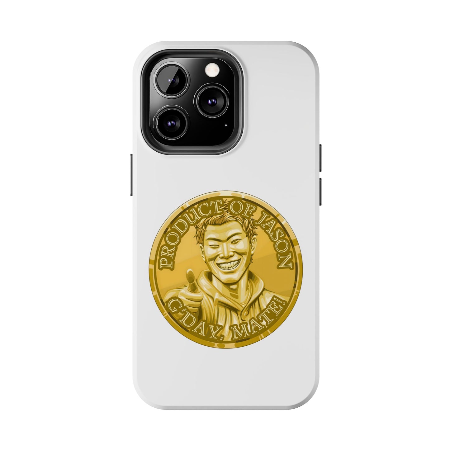 iPhone and Samsung Gold Spirit Coin Tough Phone Case - Durable Protection