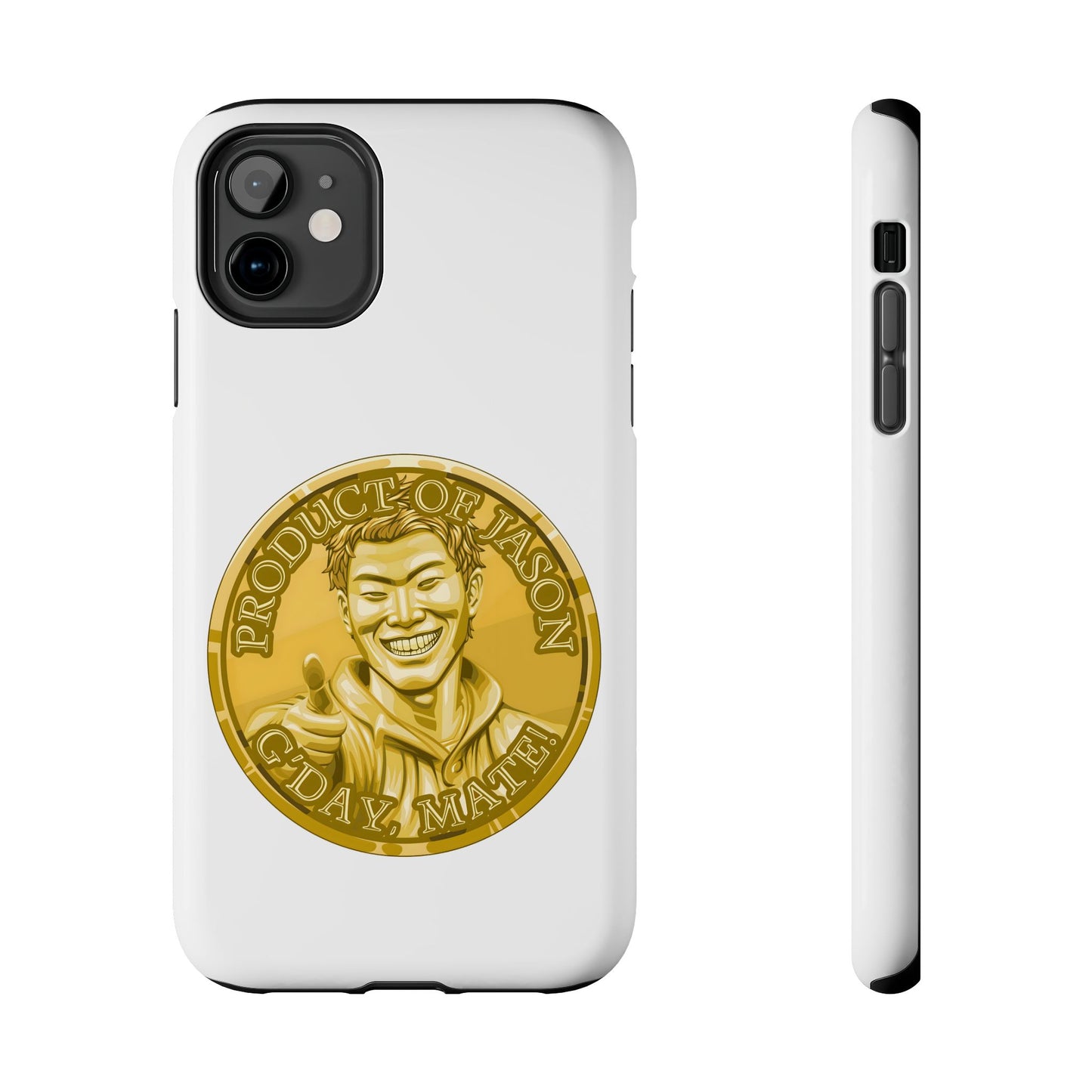iPhone and Samsung Gold Spirit Coin Tough Phone Case - Durable Protection