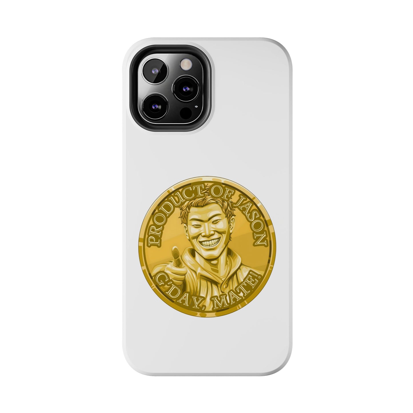 iPhone and Samsung Gold Spirit Coin Tough Phone Case - Durable Protection