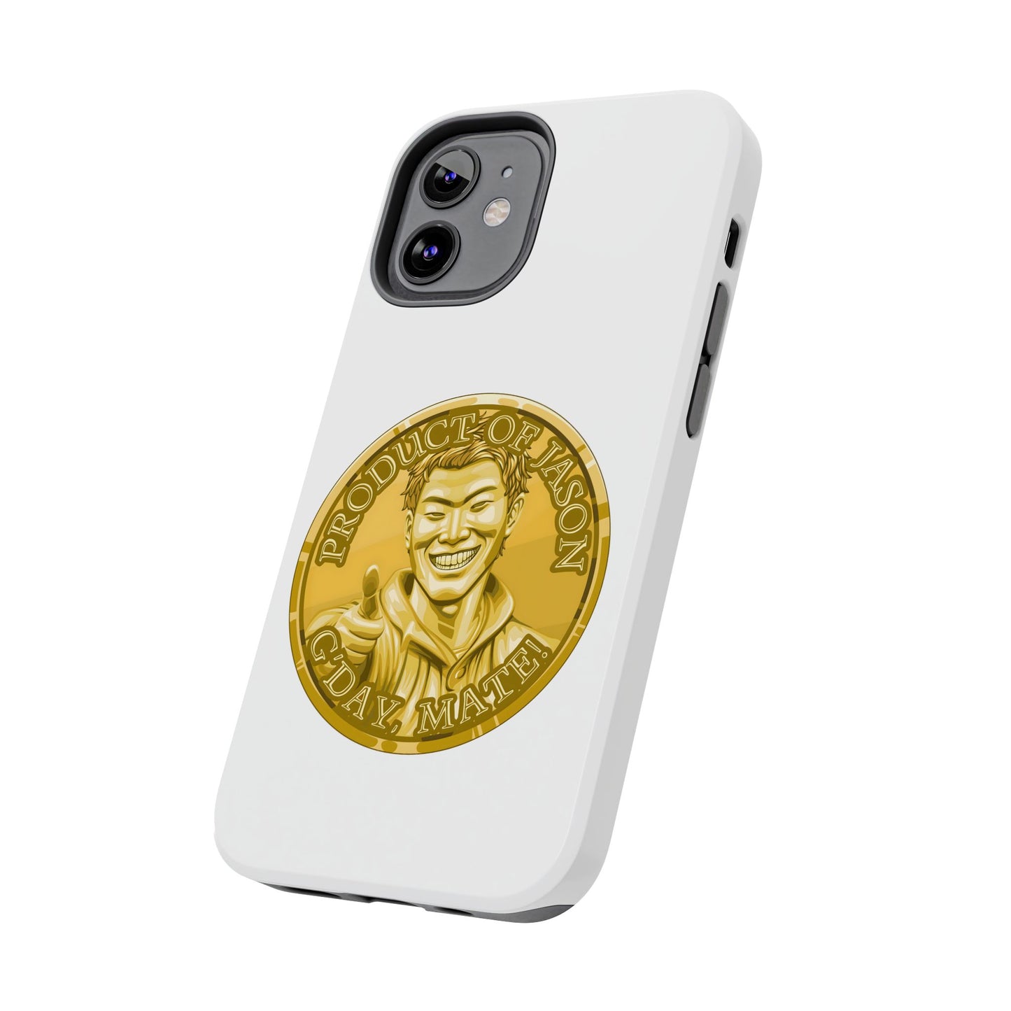 iPhone and Samsung Gold Spirit Coin Tough Phone Case - Durable Protection