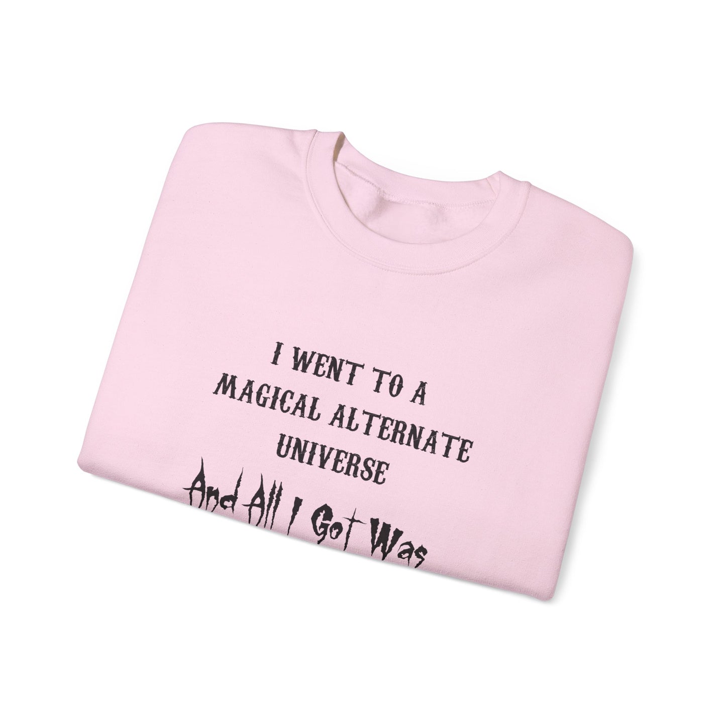 HWFWM Magical Alternate Universe Crewneck Sweatshirt - Vast Cosmic Power Design