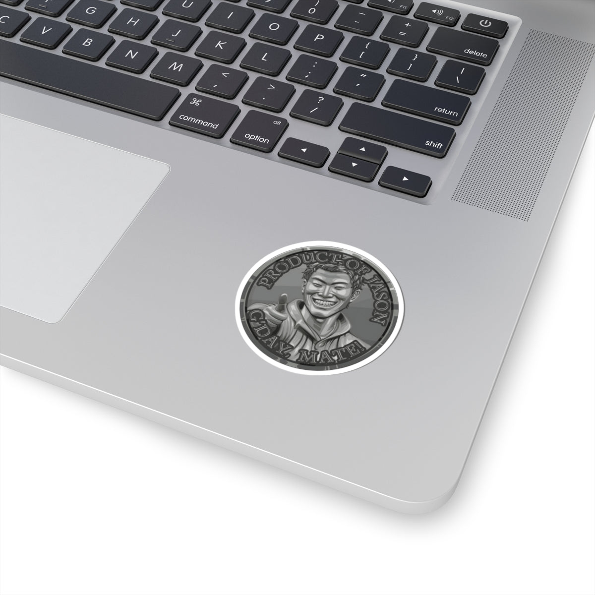 (Indoor) Iron Spirit Coin Sticker of He Who Fights With Monsters Jason Asano Iron Coin Sticker G'day Mate Product of Jason Sticker Iron Rank Sticker