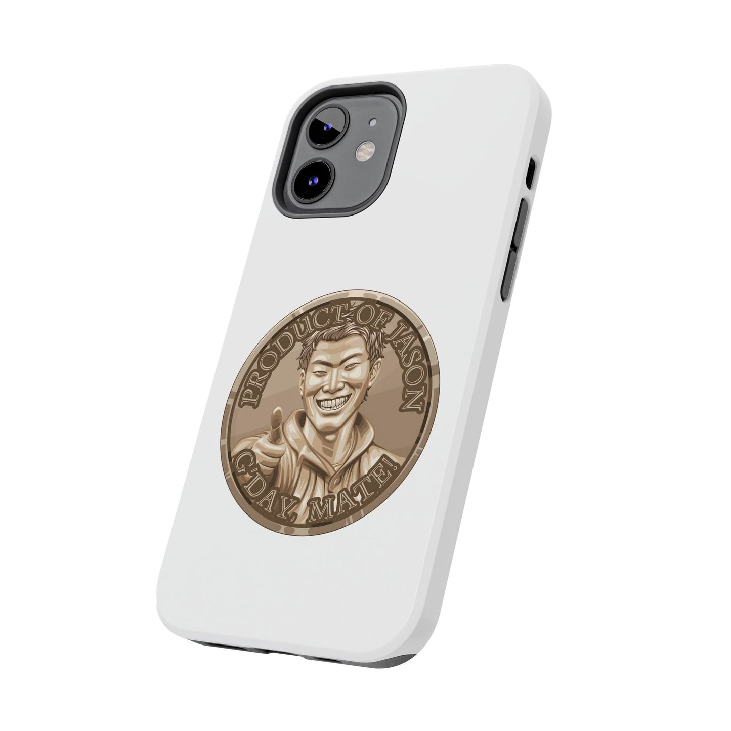 iPhone and Samsung Bronze Spirit Coin Tough Phone Case - Durable Protection