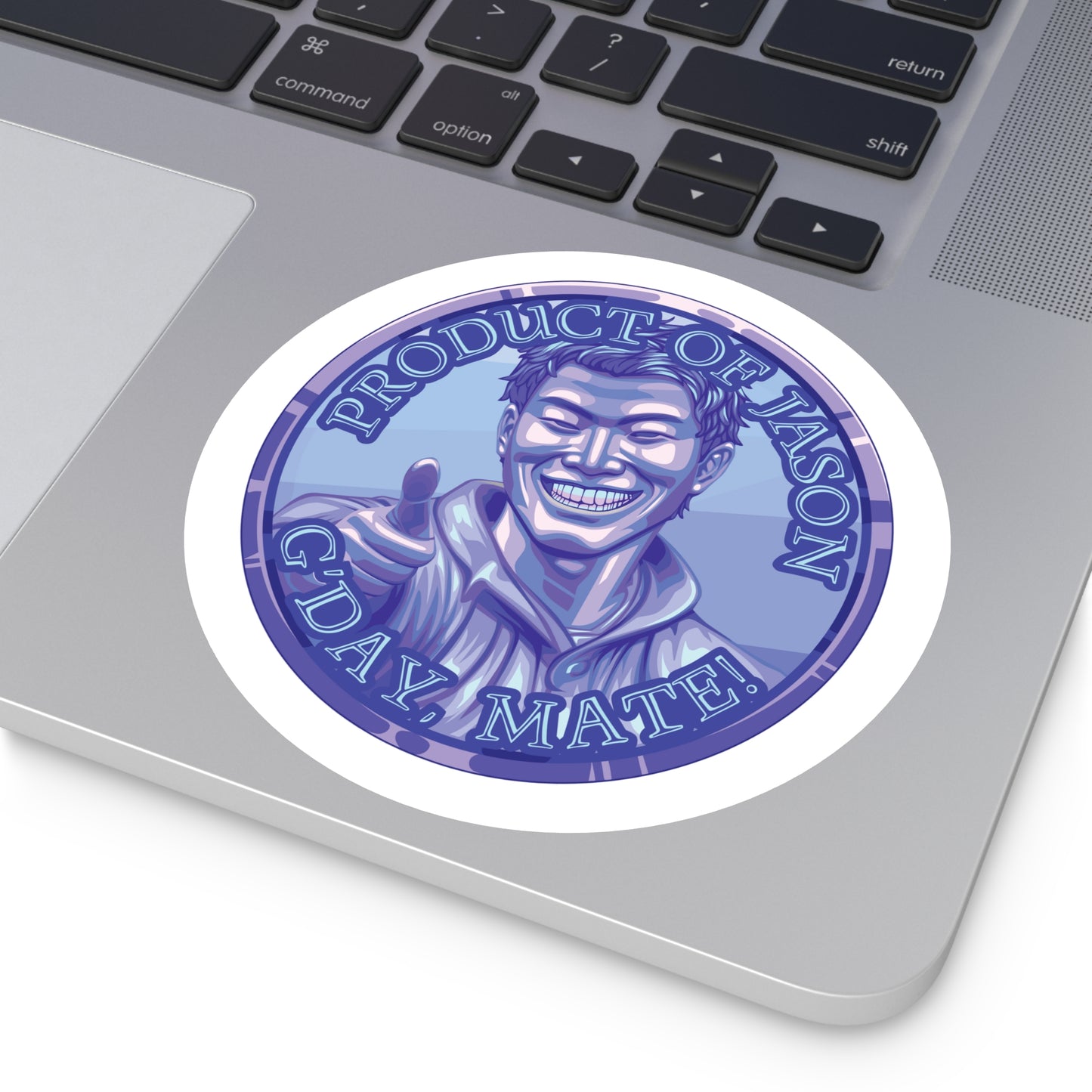 (Indoor/Outdoor) Product of Jason, G'day Mate Diamond Rank Spirit Coin Sticker HWFWM Fan Merch Fan Designed Spirit Coin Stickere He Who Fights with Monsters
