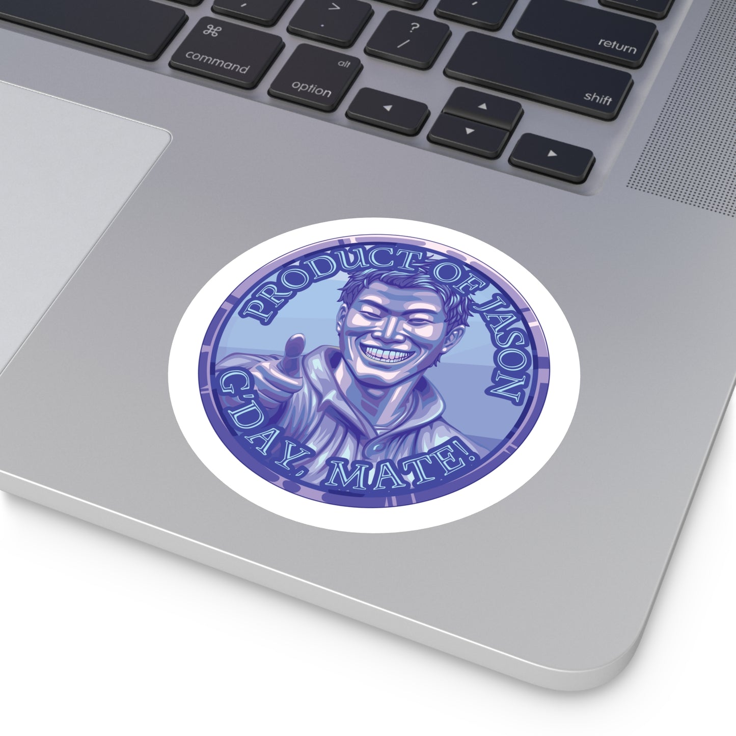 (Indoor/Outdoor) Product of Jason, G'day Mate Diamond Rank Spirit Coin Sticker HWFWM Fan Merch Fan Designed Spirit Coin Stickere He Who Fights with Monsters