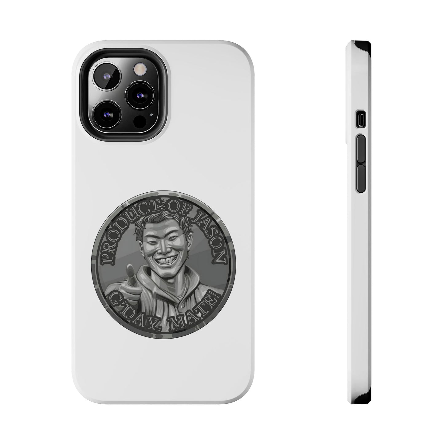 iPhone and Samsung Iron Spirit Coin Tough Phone Case - Durable Protection