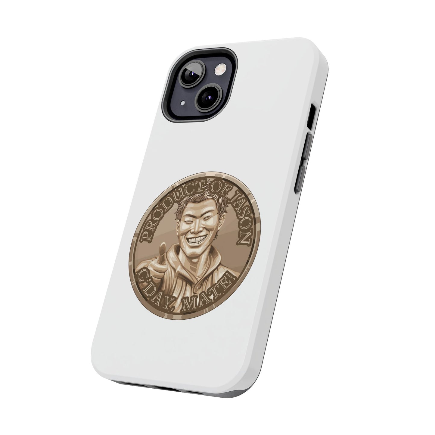 iPhone and Samsung Bronze Spirit Coin Tough Phone Case - Durable Protection