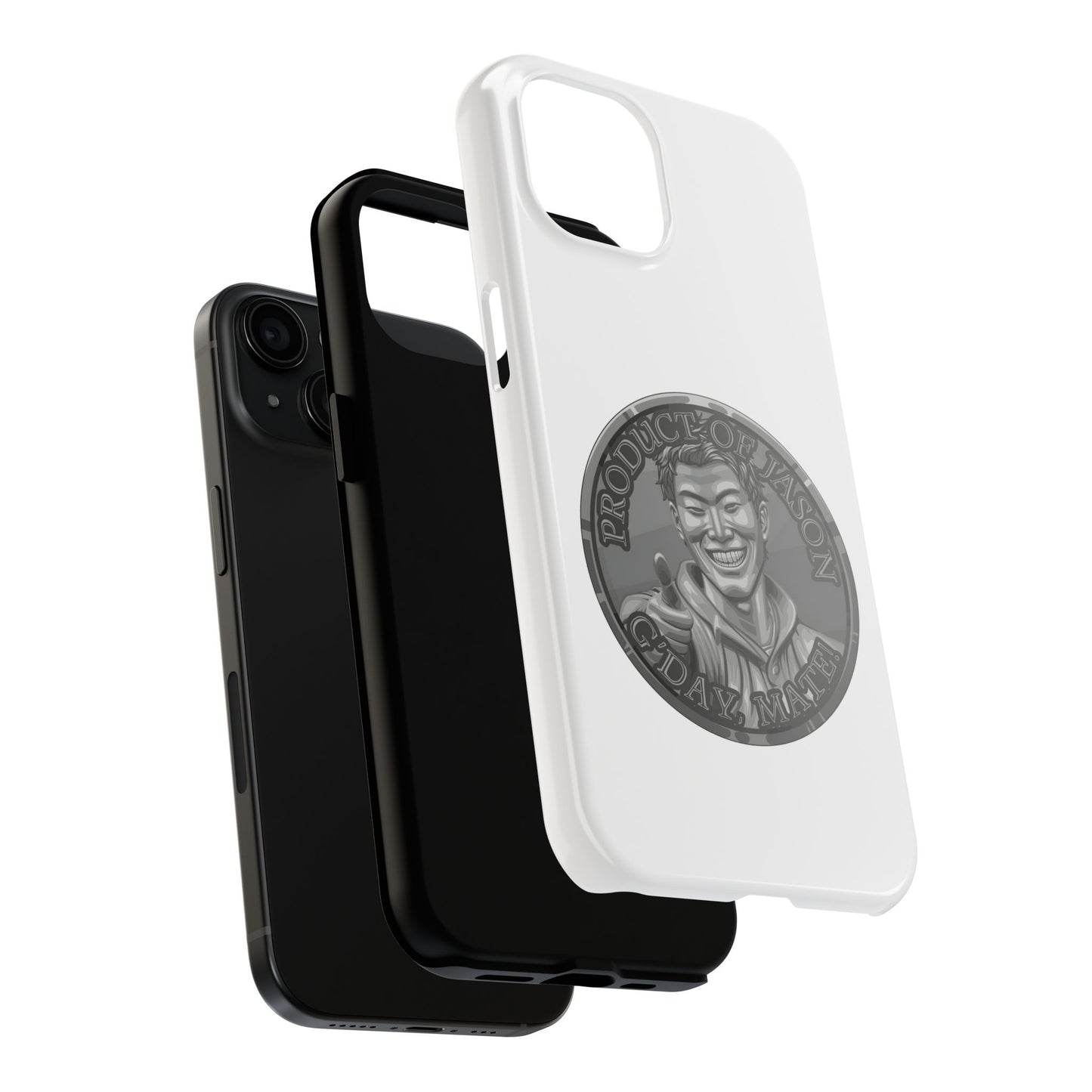 iPhone and Samsung Iron Spirit Coin Tough Phone Case - Durable Protection