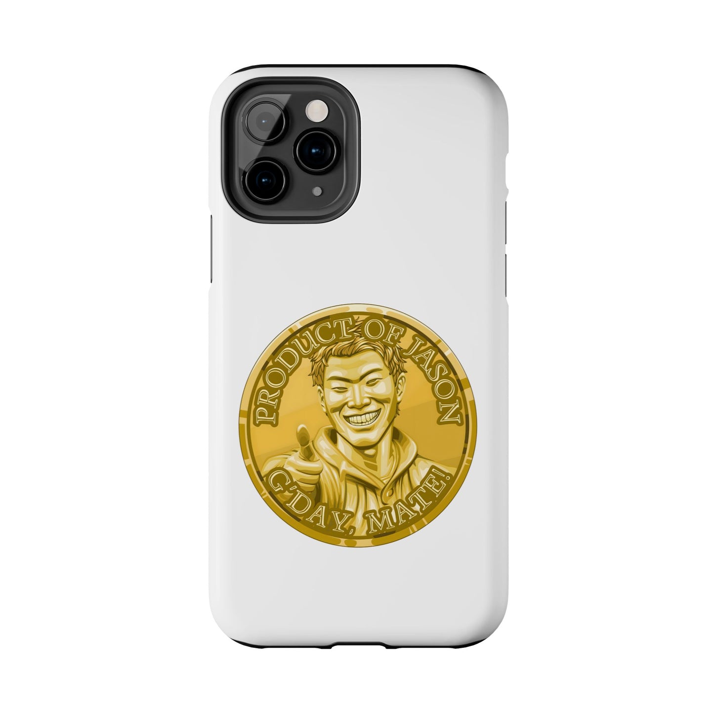 iPhone and Samsung Gold Spirit Coin Tough Phone Case - Durable Protection
