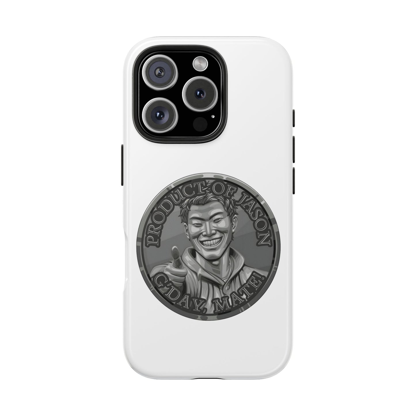 iPhone and Samsung Iron Spirit Coin Tough Phone Case - Durable Protection