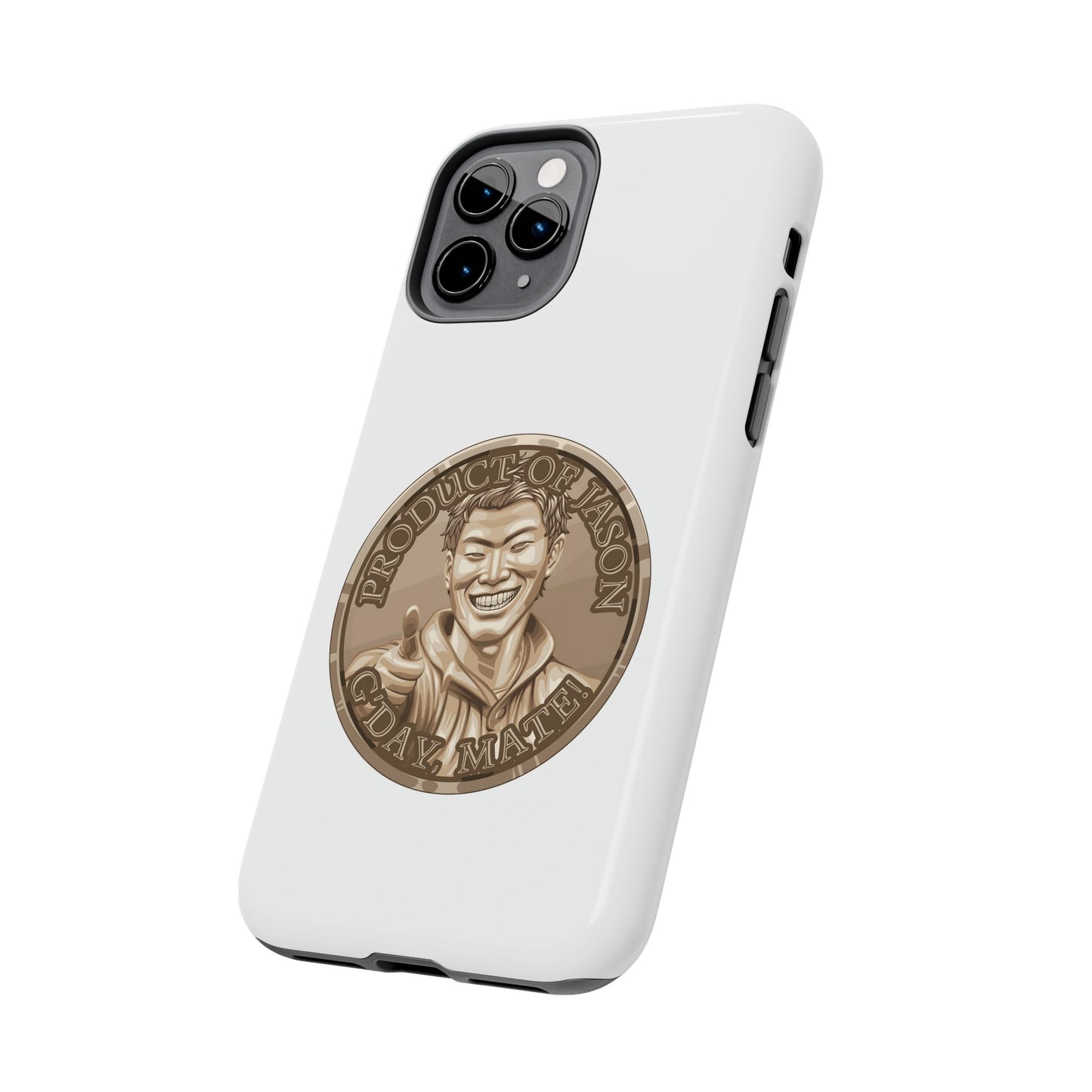 iPhone and Samsung Bronze Spirit Coin Tough Phone Case - Durable Protection