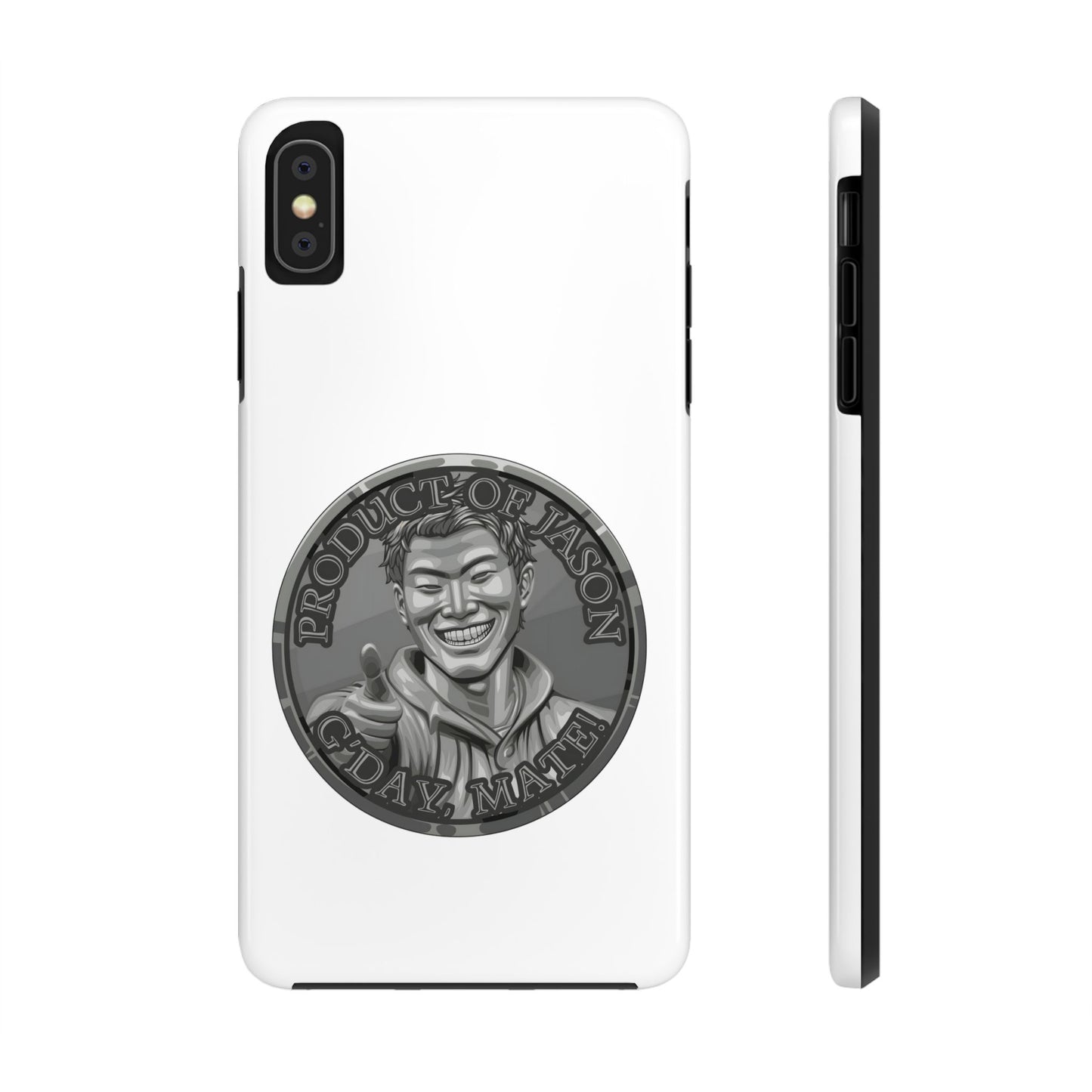 iPhone and Samsung Iron Spirit Coin Tough Phone Case - Durable Protection